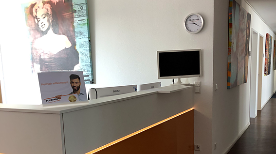 Unser Empfangsbereich.